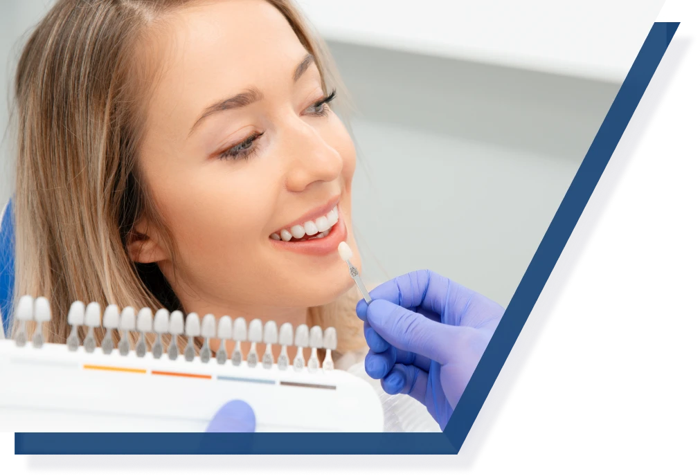 A woman receiving treatment